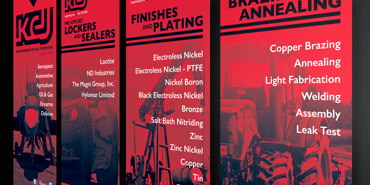 Set of 4 Banners for KC Jones Exhibit